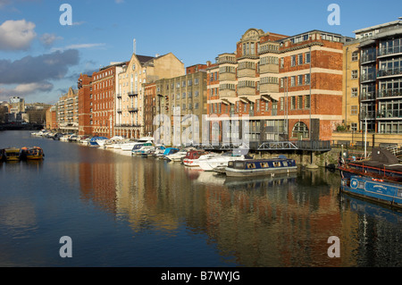 Bristol Welsh Back Buchanans Wharf Redcliff dorsi e floating harbour REGNO UNITO Foto Stock