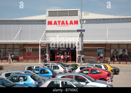 Negozio Matalan, Robin Retail Park, Wigan Foto Stock