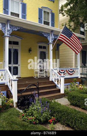 Casa vittoriana, Cape May, New Jersey, STATI UNITI D'AMERICA Foto Stock