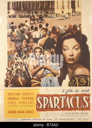 Spartaco Anno: 1960 USA Direttore: Stanley Kubrick poster (Fr) Foto Stock