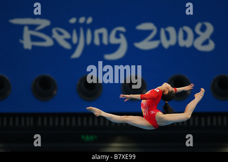 Koko Tsurumi JPN 19 AGOSTO 2008 ginnastica artistica Giochi Olimpici di Pechino 2008 Womens il fascio finale al National Indoor Stadium Foto Stock