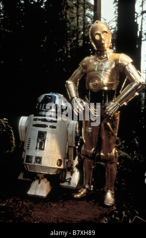 Star Wars: Episodio VI il ritorno dello Jedi Anno : 1983 USA Direttore: Richard Marquand Anthony Daniels, Kenny Baker Foto Stock