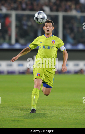 Mirel Radoi Steaua Settembre 30 2008 Football UEFA Champions League 2008 2009 Fiorentina Italia vs Steaua Bucuresti Bucarest 0 0 Foto Stock