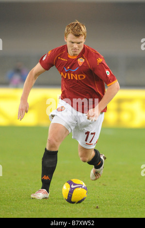 John Arne Riise Roma 6 dicembre 2008 il calcio italiano di Serie A Una partita tra Chievo Verona e Roma a Stadio Bentegodi di Verona Italia Foto di Enrico Calderoni AFLO SPORT 0391 Foto Stock