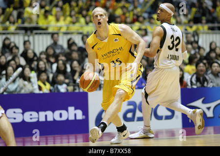 Tyler Smith Sunrockers 12 gennaio 2009 Basket imperatori 84CUP settantacinquesimo imperatrice CUP tutto il Giappone campionato di pallacanestro del Mens 2009 partita finale tra AISIN cavallucci marini 65 48 HITACHI Sunrockers al 1° Yoyogi Palestra Tokyo Giappone Foto di Akihiro Sugimoto AFLO SPORT 1080 Foto Stock