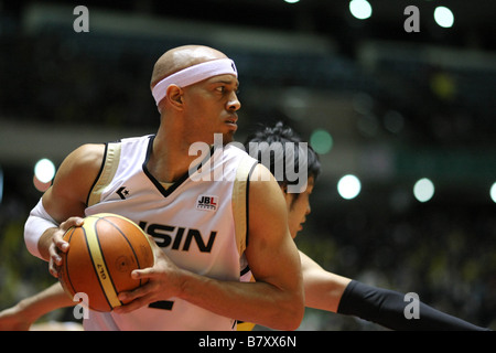 JR Sakuragi Sea Horses 12 gennaio 2009 Basket imperatori 84CUP settantacinquesimo imperatrice CUP tutto il Giappone campionato di pallacanestro del Mens 2009 partita finale tra AISIN cavallucci marini 65 48 HITACHI Sunrockers al 1° Yoyogi Palestra Tokyo Giappone Foto di Akihiro Sugimoto AFLO SPORT 1080 Foto Stock