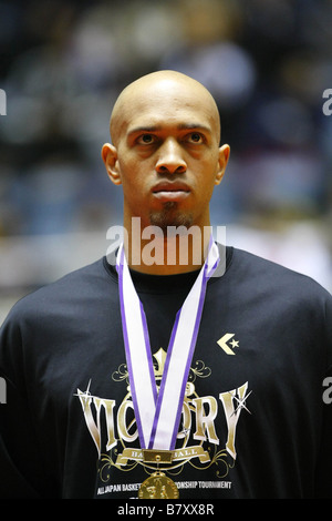 JR Sakuragi Sea Horses 12 gennaio 2009 Basket imperatori 84CUP settantacinquesimo imperatrice CUP tutto il Giappone campionato di pallacanestro del Mens 2009 partita finale tra AISIN cavallucci marini 65 48 HITACHI Sunrockers al 1° Yoyogi Palestra Tokyo Giappone Foto di Akihiro Sugimoto AFLO SPORT 1080 Foto Stock