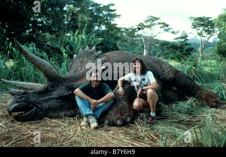 Jurassic Park Anno : 1993 USA Direttore : Steven Spielberg Steven Spielberg immagine di scatto Foto Stock