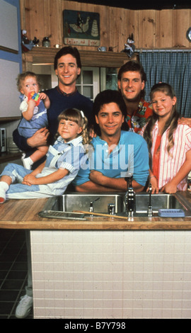 Full House TV-serie 1987-1995 USA David Coulier, Candice Cameron, John Stamos, Jodie Sweetin, Bob Saget Ashley Olsen Foto Stock