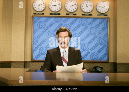 Presentateur vedette : La légende de Ron Burgundy Anchorman: La leggenda di Ron Burgundy Anno: 2004 USA Will Ferrell Regia: Adam McKay Foto Stock