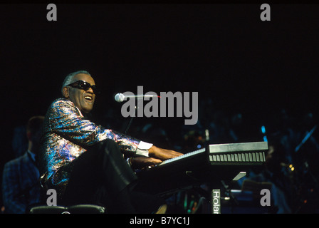 Ray Charles Ray Charles Ray Charles en concert Foto Stock