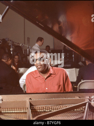 Ray Charles Ray Charles Ray Charles en concert Foto Stock