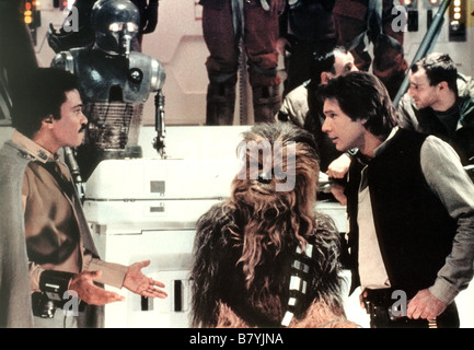 Star Wars: Episodio VI - il ritorno dello Jedi Anno : 1983 USA Billy Dee Williams, Harrison Ford, Peter Mayhew Direttore: Richard Marquand Foto Stock