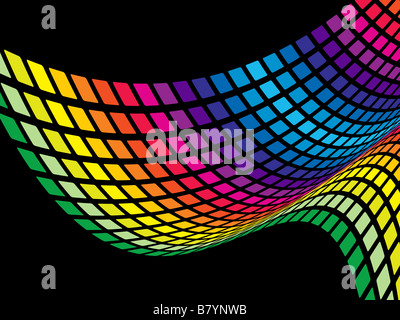 Abstract onda arcobaleno Foto Stock
