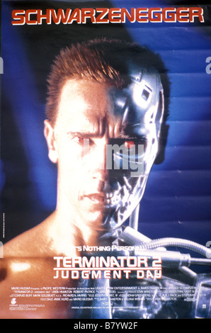 Terminator 2: il giorno del giudizio Anno: 1991 USA Direttore: James Cameron Arnold Schwarzenegger Poster (USA) Foto Stock