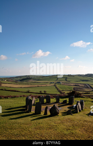 Drombeg Stone Circle nella contea di Cork Foto Stock