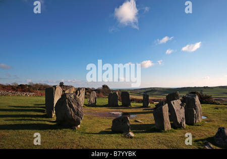 Drombeg Stone Circle nella contea di Cork Foto Stock