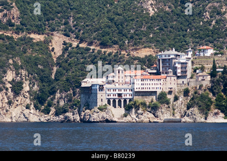 Osiou Grigoriou monastero sul Monte Athos, Grecia Foto Stock