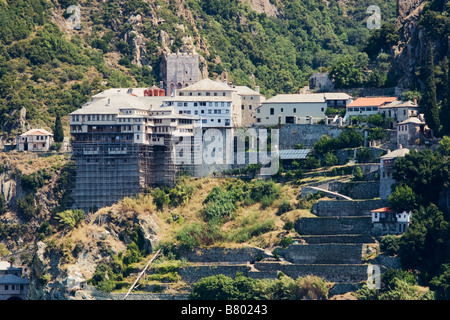 Dionysiou monastero sul Monte Athos, Grecia Foto Stock