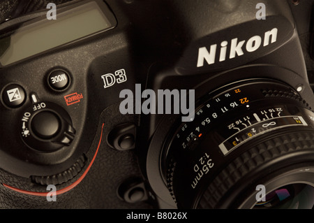 Una Nikon D3 il corpo della fotocamera Foto Stock