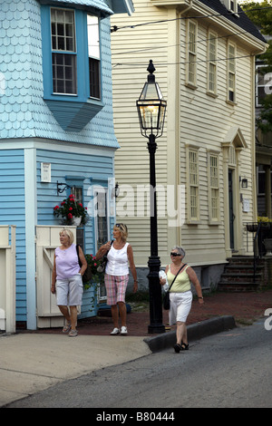 Case storiche, Newport Rhode Island, STATI UNITI D'AMERICA Foto Stock