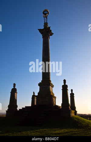 Carlisle Colonna commemorativa del XIX secolo un monumento al settimo Earl Castle Howard vicino a Malton North Yorkshire Foto Stock