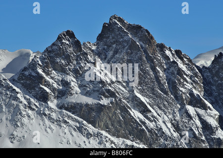 Alpi svizzere Aiguille de la Tsa nella valle Herens Foto Stock