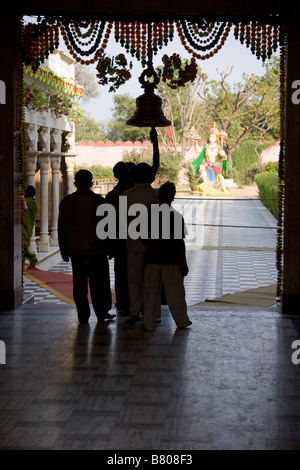 Per i fanatici del campanello Rani Sati Tempio Jhunjhunu Rajasthan in India Foto Stock