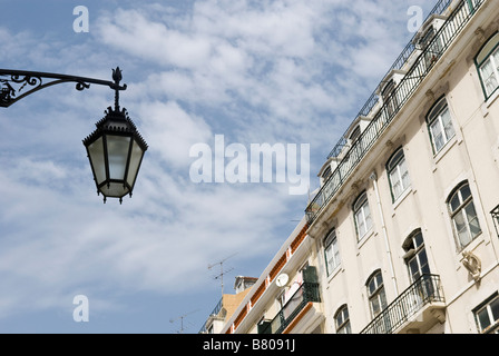 La Rua Augusta, Barrio Baixa, Lisbona Portogallo, Aprile 2006 Foto Stock