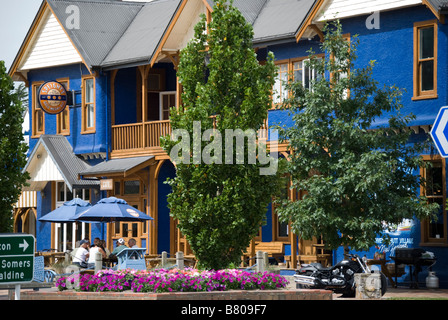 Il Pub blu, Kilworth Street, Methven, Ashburton District, Canterbury, Nuova Zelanda Foto Stock