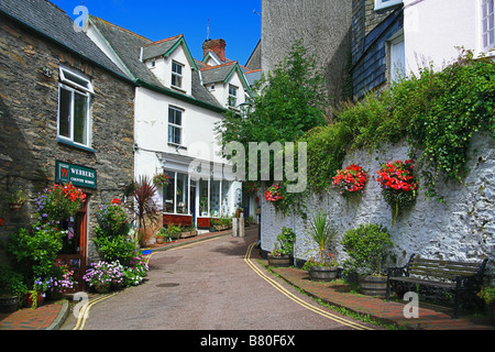 Agente immobiliare di locali in Queen Street, Lynton, North Devon, Inghilterra, Regno Unito Foto Stock