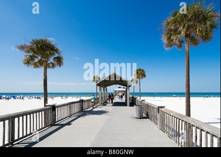Dal Molo presso Clearwater Beach, costa del Golfo della Florida, Stati Uniti d'America Foto Stock