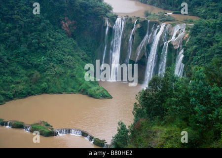 Nove Draghi Luoping cascata nella provincia dello Yunnan in Cina Foto Stock