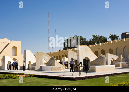 Jantar Mantar osservatorio costruito nel 1728, Jaipur, Rajasthan, India Foto Stock