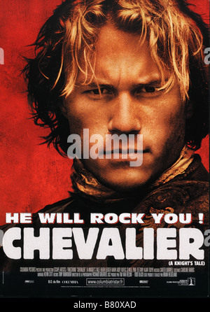 Chevalier un cavaliere del racconto Anno: 2001 STATI UNITI / Poster Affiche Heath Ledger Regia: Brian Helgeland Foto Stock