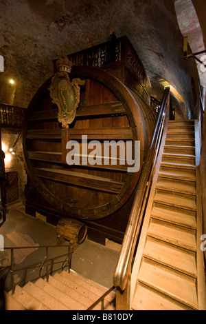 Il grande botte di vino nel castello di Heidelberg Foto Stock