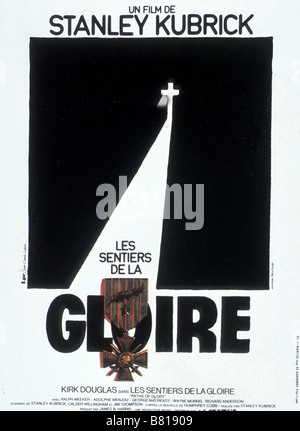 Percorsi di Gloria Anno: 1957 USA Direttore: Stanley Kubrick poster (Fr) Foto Stock