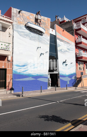 Il Museo de isole Pescadores a Puerto Santiago decorata da Bernard Romain Tenerife Canarie Spagna Foto Stock