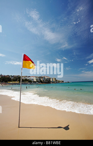 Lifesavers bandiera a Bondi Beach a Sydney Foto Stock