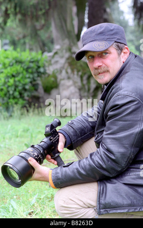 Direttore Alessandro D'Alatri sul set La Febbre Anno: 2005 - Italia Foto Stock