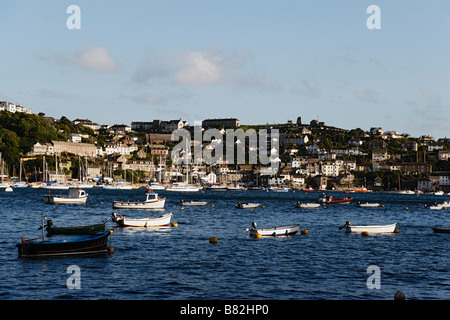 Vista Polruan Cornwall Inghilterra Regno Unito Foto Stock