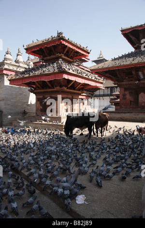 Vishnu Temple Durbar Square Kathamandu Foto Stock