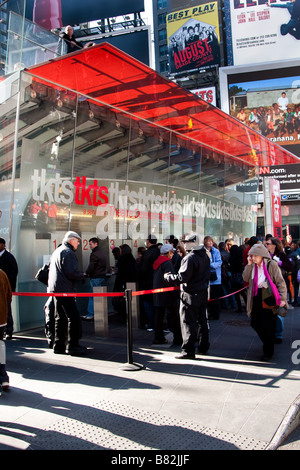 TKTS Ticket Booth su Times Square a Manhattan New York City Foto Stock