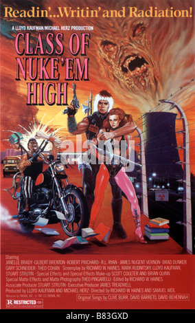 Collegio atomica Classe di Nuke 'Em High (1986) USA affiche, poster Direttore: s: Richard W. Haines Michael Herz Foto Stock