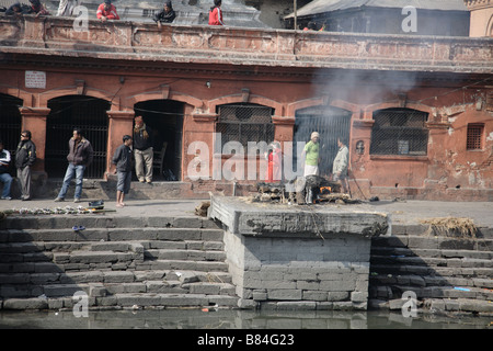 Pashupathinath il più grande e il più importante tempio Hundu complesso in Kathmandu Foto Stock