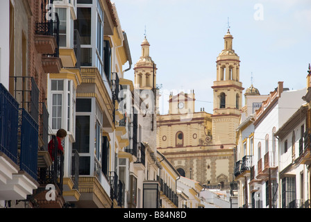 La parrocchia di Nostra Signora della incarnazione, Calle Llana, Olvera, Andalusia Foto Stock