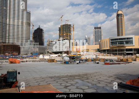 Burj Dubai EMIRATI ARABI mondi più alto edificio complesso Foto Stock