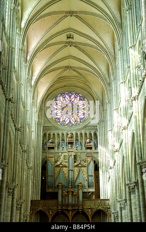 La cattedrale di Amiens Francia Cathedrale Notre-Dame d'Amiens Foto Stock
