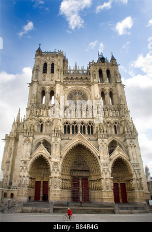 La cattedrale di Amiens Francia Cathedrale Notre-Dame d'Amiens Foto Stock