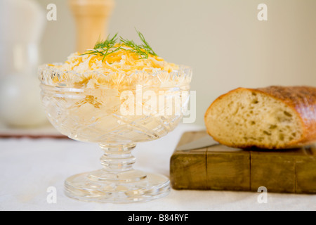 Insalata di formaggio Foto Stock